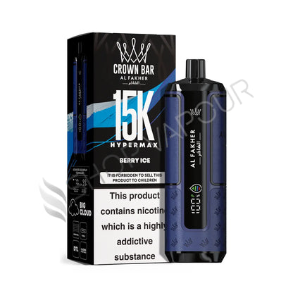 Al Fakher Crown Bar 15k Hyper Max Disposable Vape - Berry Ice