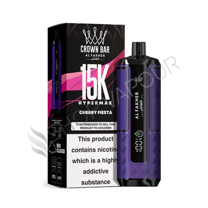Al Fakher Crown Bar 15k Hyper Max Disposable Vape - Cherry Fiesta
