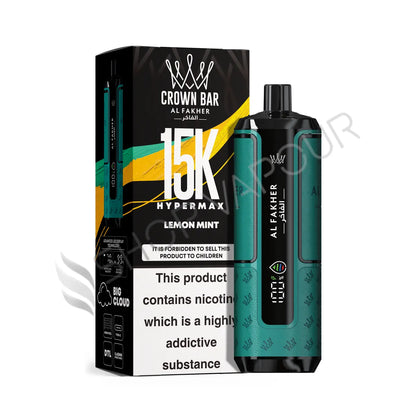 Al Fakher Crown Bar 15k Hyper Max Disposable Vape - Lemon Mint