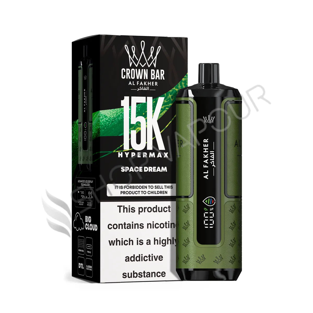 Al Fakher Crown Bar 15k Hyper Max Disposable Vape - Space Dream