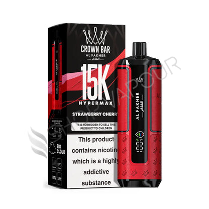 Al Fakher Crown Bar 15k Hyper Max Disposable Vape - Strawberry Cherry