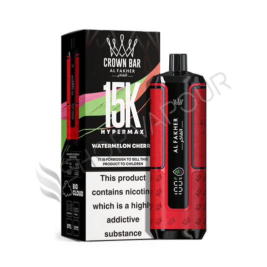 Al Fakher Crown Bar 15k Hyper Max Disposable Vape - Watermelon Cherry