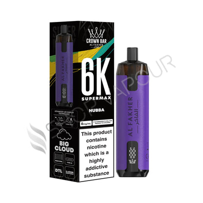 Al Fakher Crown Bar 6K Supermax Disposable Vape Kit - Hubba