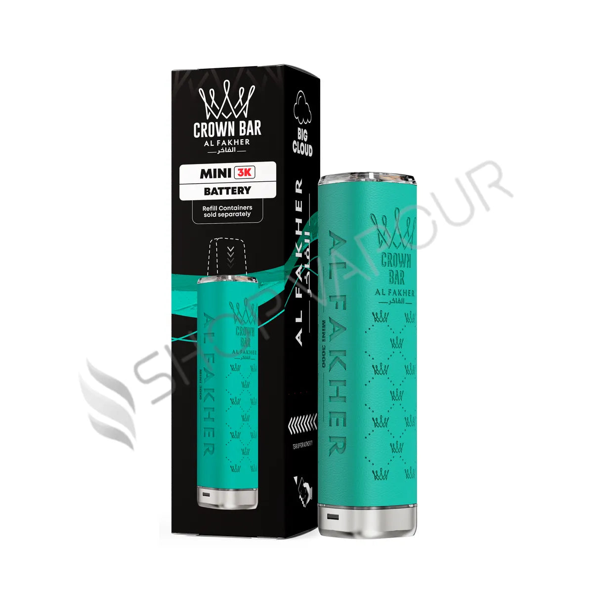 Al Fakher Crown Bar Mini 3K Prefilled Pod Kit - Teal