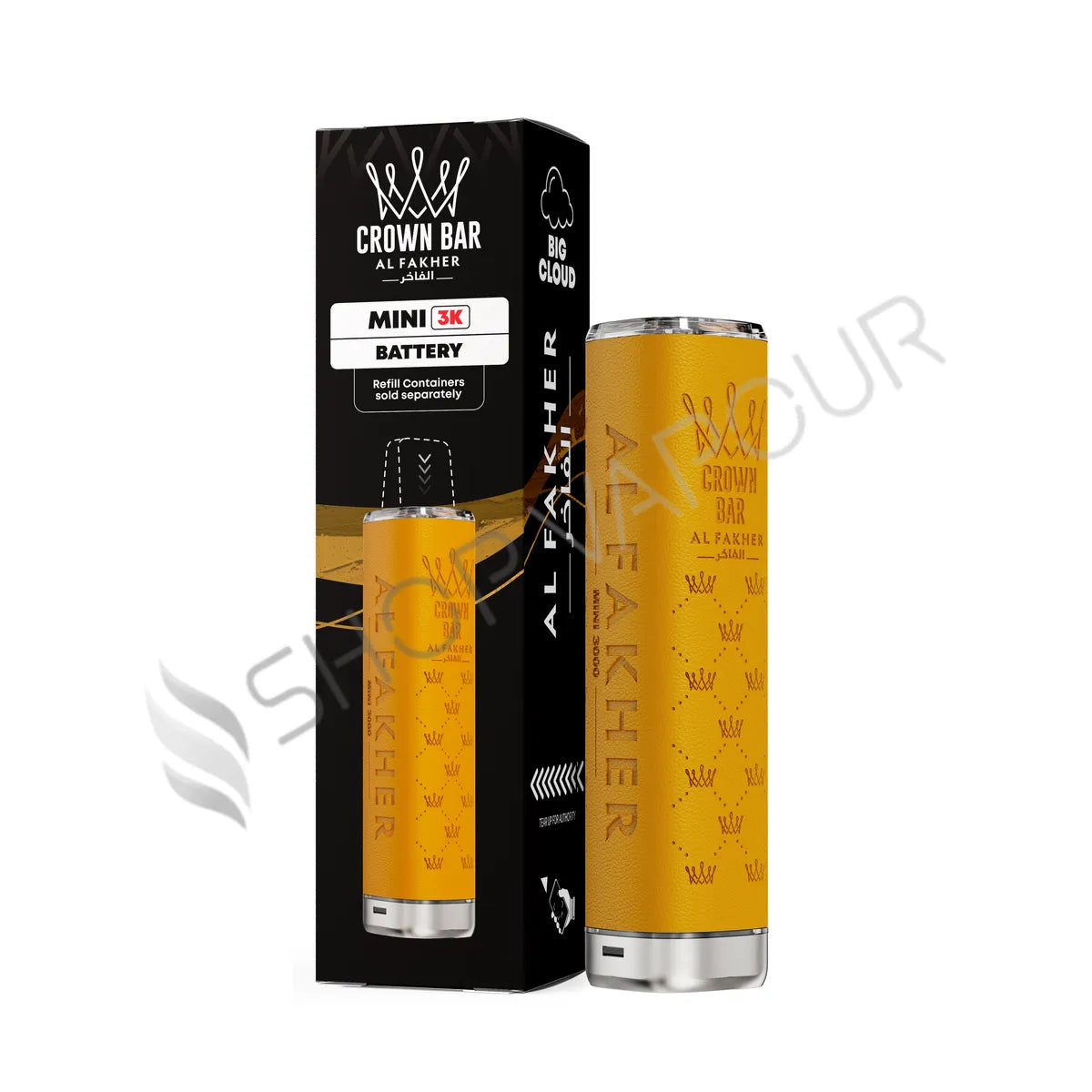 Al Fakher Crown Bar Mini 3K Prefilled Pod Kit - Yellow