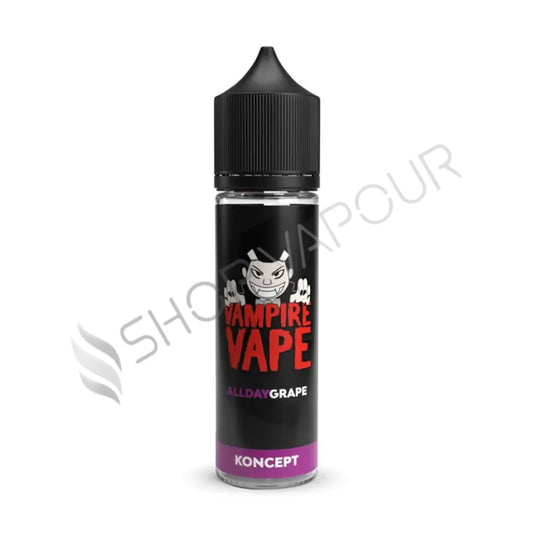 All Day Grape 50ml Shortfill E-Liquid by Vampire Vape Koncept
