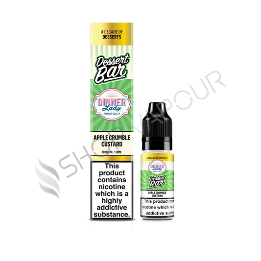 Apple Crumble Custard Nic Salt E-Liquid by Dinner Lady Dessert Bar Salts