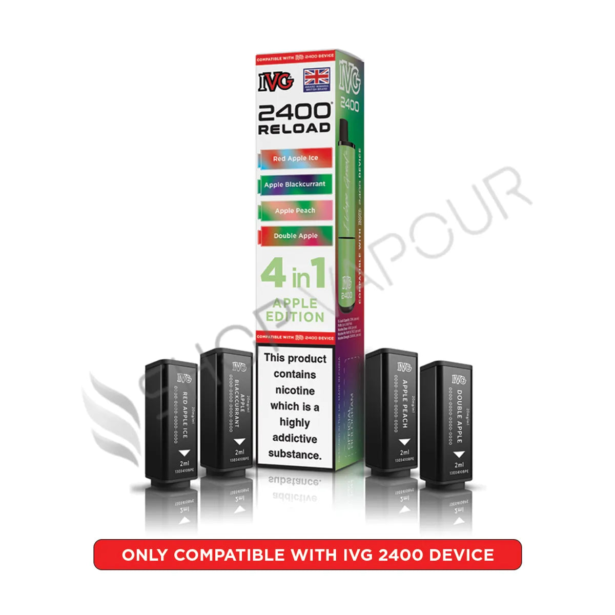 Apple Edition Reload Prefilled Pods by IVG 2400