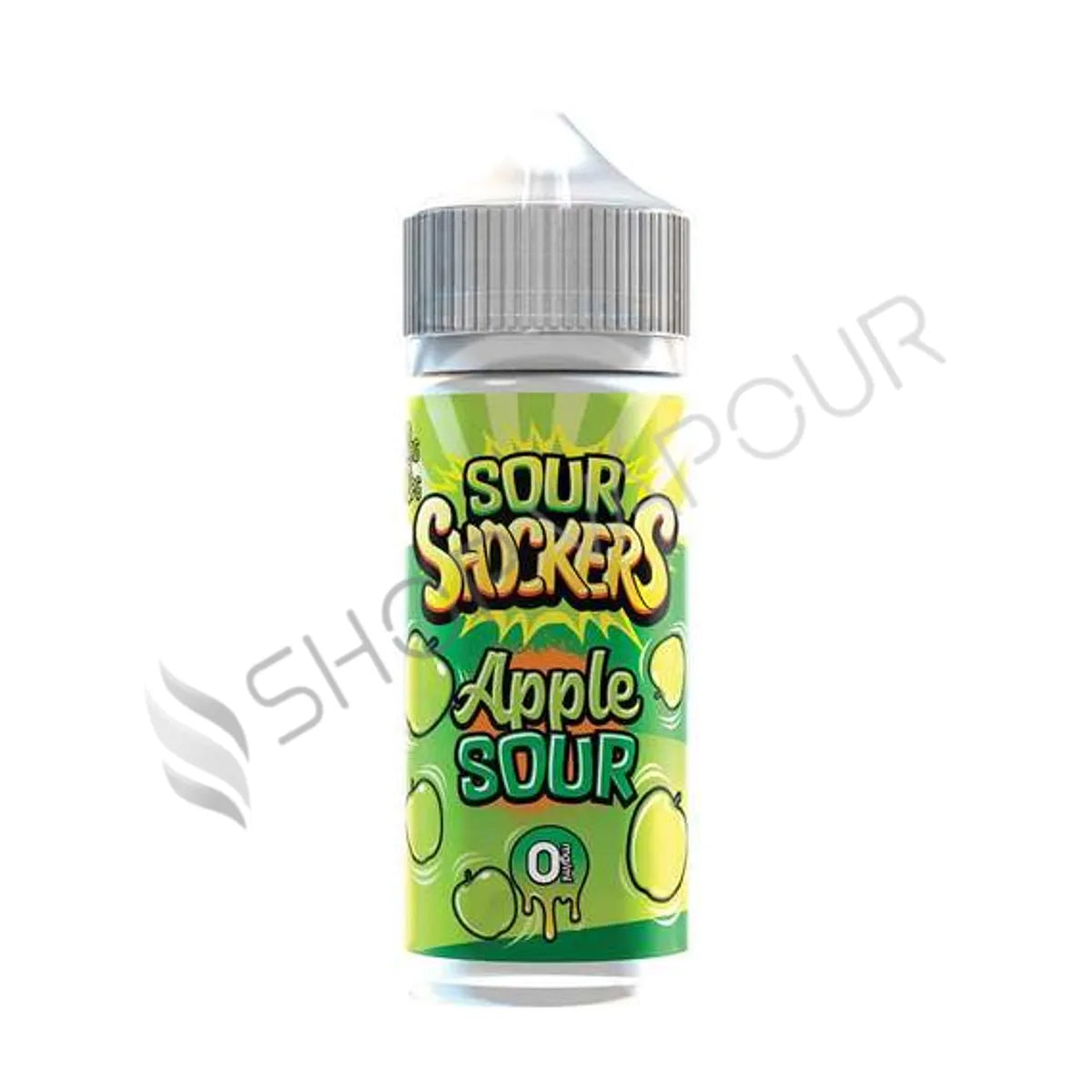 Apple Sour 100ml Shortfill E-Liquid by Sour Shockers