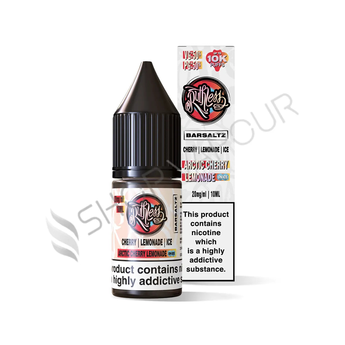 Arctic Cherry Lemonade On Ice Nic Salt E-Liquid by Ruthless Bar Saltz