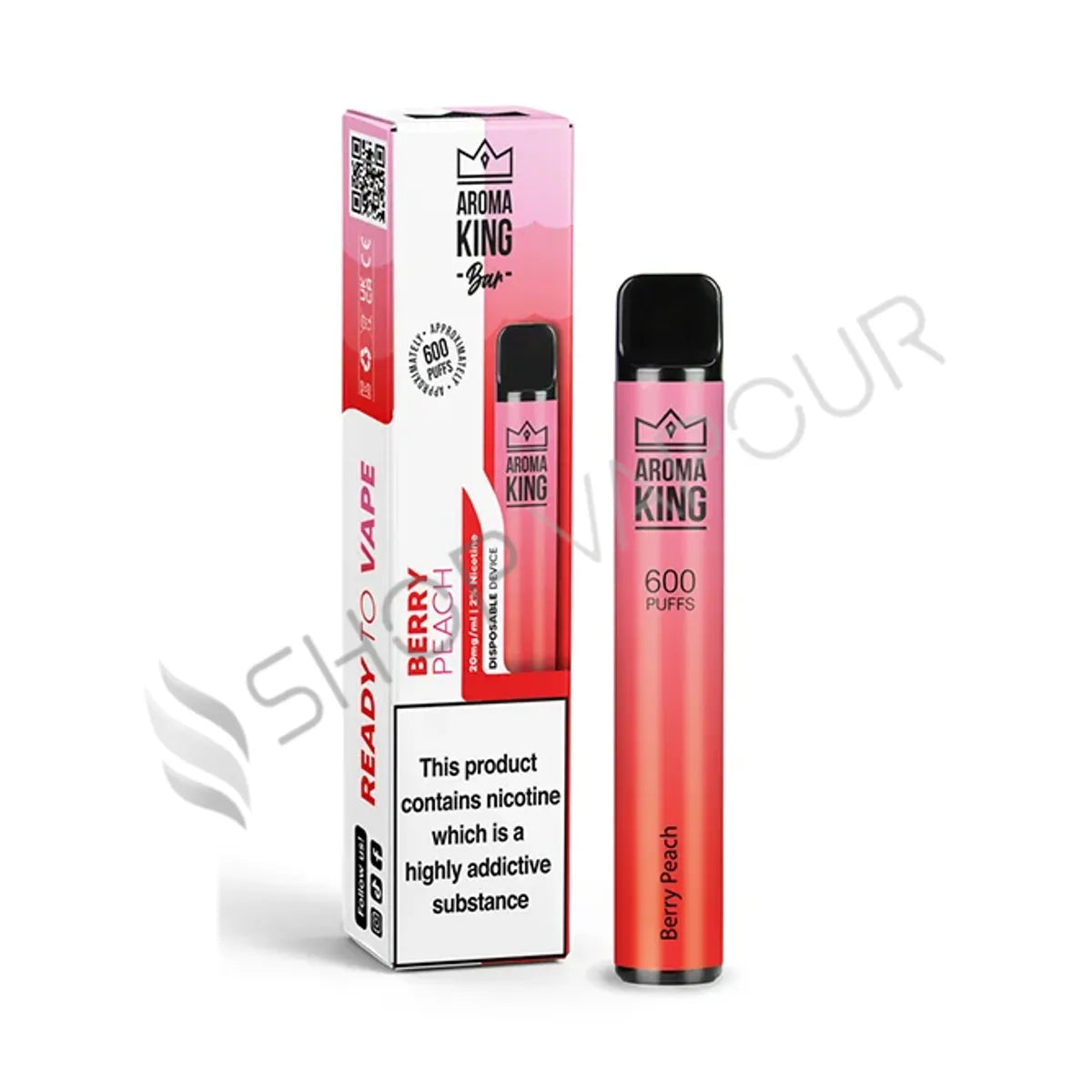 Aroma King 600 Disposable Vape - Berry Peach