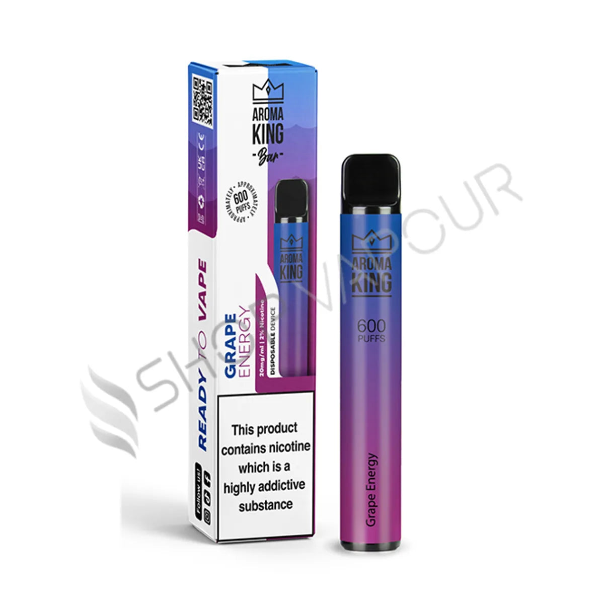 Aroma King 600 Disposable Vape - Grape Energy