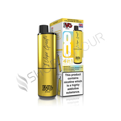 IVG 2400 4 in 1 Prefilled Pod Kit - Banana Edtion