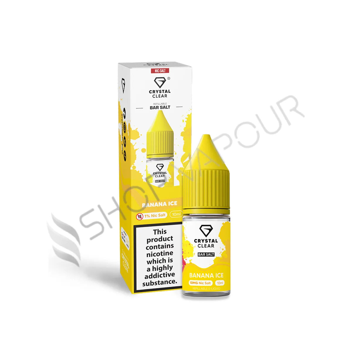 Banana Ice Bar Salts Nic Salt by Crystal Clear