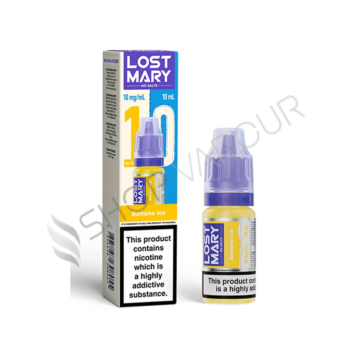 Banana Ice Nic Salt E-Liquid by Lost Mary