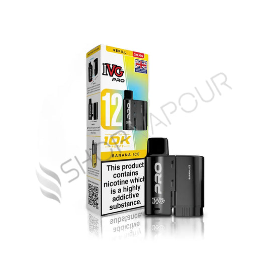 Banana Ice Pro 12 Prefilled Pod & Refill by IVG