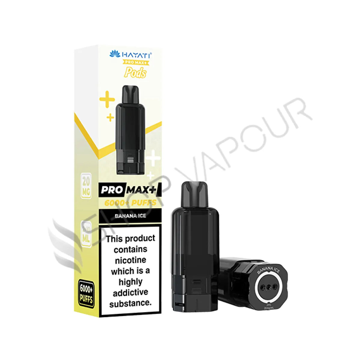 Banana Ice Pro Max Plus 6000 Prefilled Pod & Refill by Hayati
