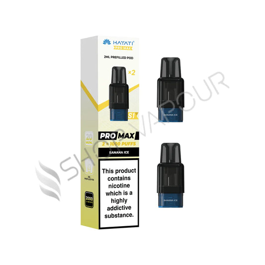 Banana Ice Pro Max S1 Prefilled Pods by Hayati