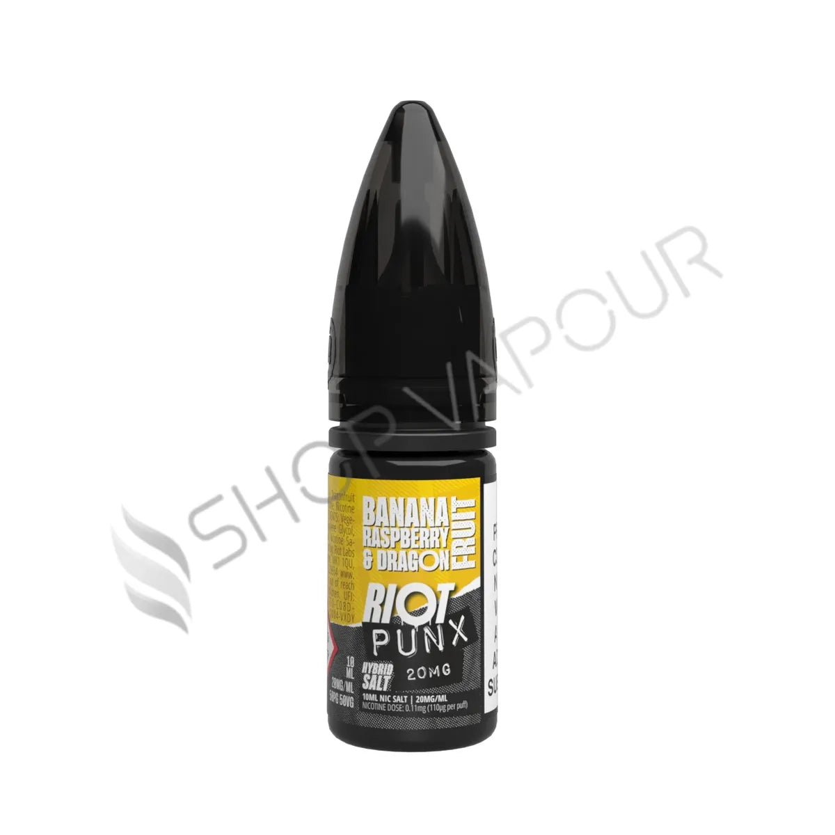 Banana Raspberry & Dragonfruit Nic Salt E-Liquid by Riot Punx