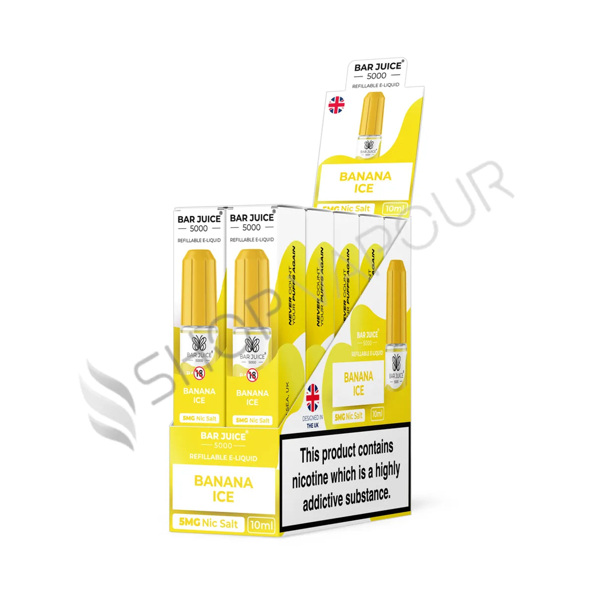 Bar Juice 5000 Nic Salt E-Liquid 5mg - Box of 10