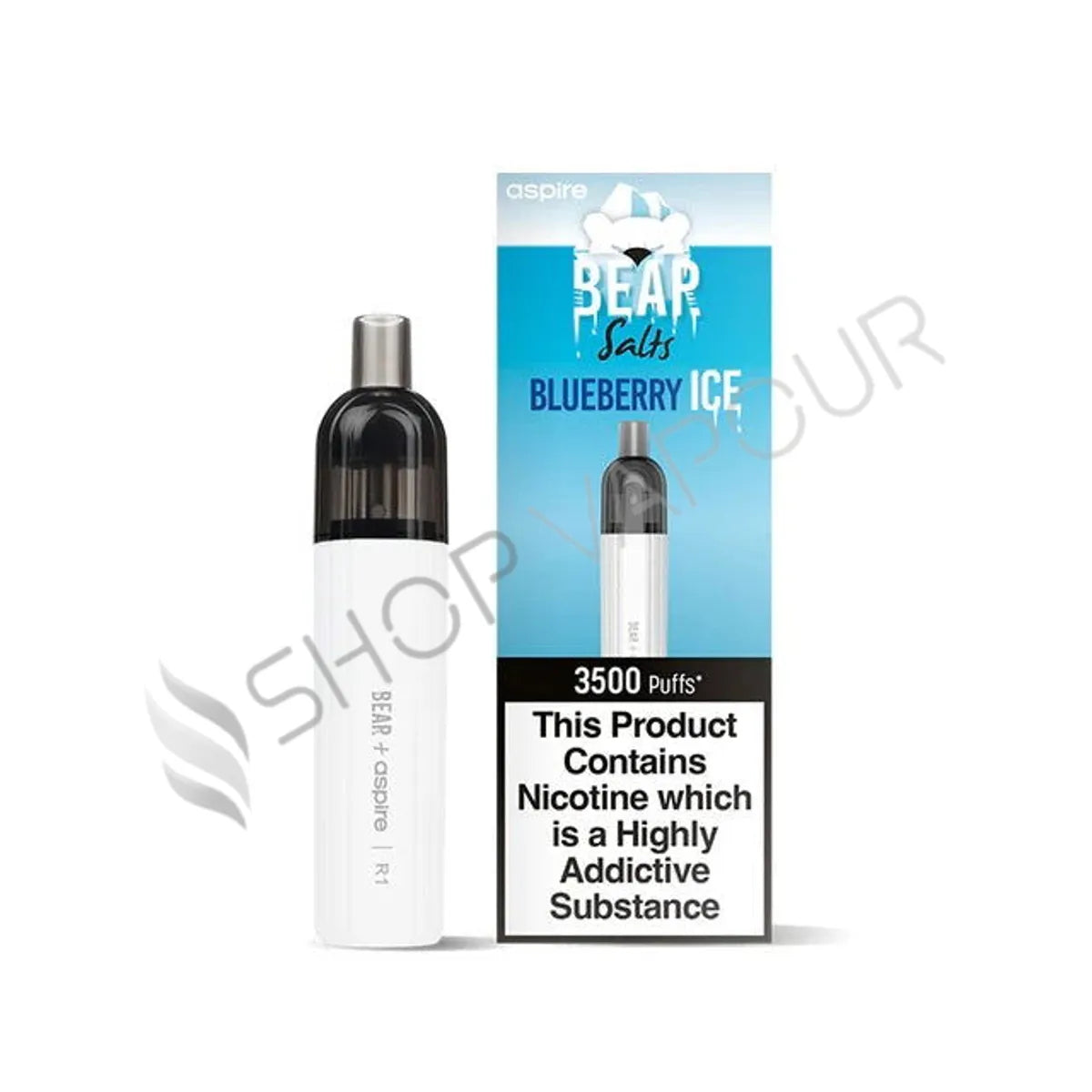 Bear Aspire R1 Disposable 3500 Puff Kit - Blueberry Ice