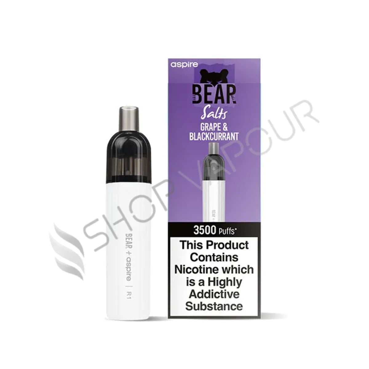 Bear Aspire R1 Disposable 3500 Puff Kit - Grape & Blackcurrant
