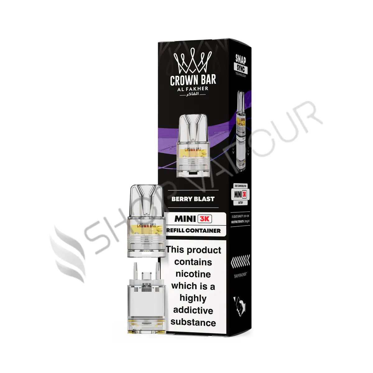 Berry Blast Crown Bar Mini 3K Prefilled Pod & Refill by Al Fakher