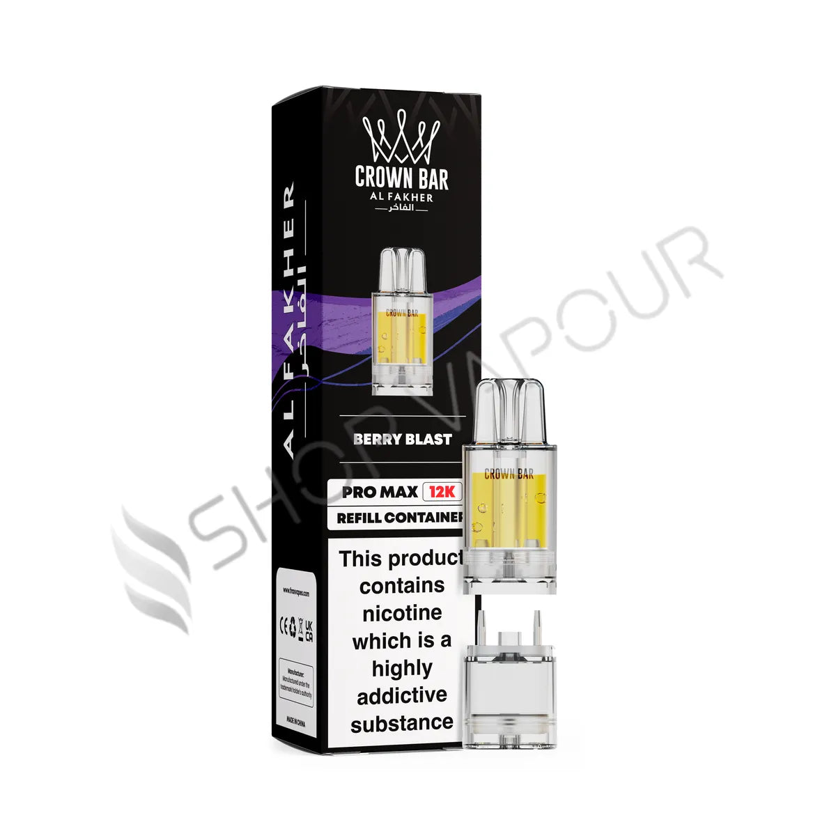 Berry Blast Crown Bar Pro Max 12K Prefilled Pod & Refill by Al Fakher