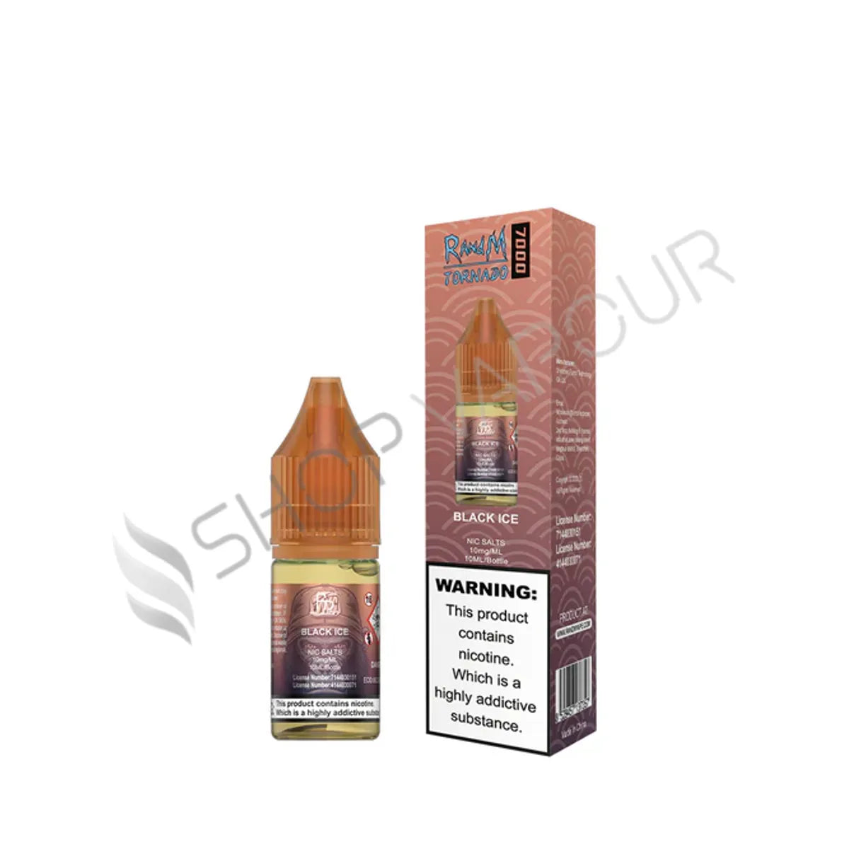 Black Dragon Ice Nic Salt E-Liquid by RandM 7000