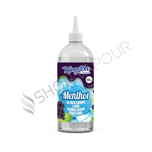 Black Grape, Lime & Bubblegum Menthol 500ml Shortfill E-Liquid by Kingston