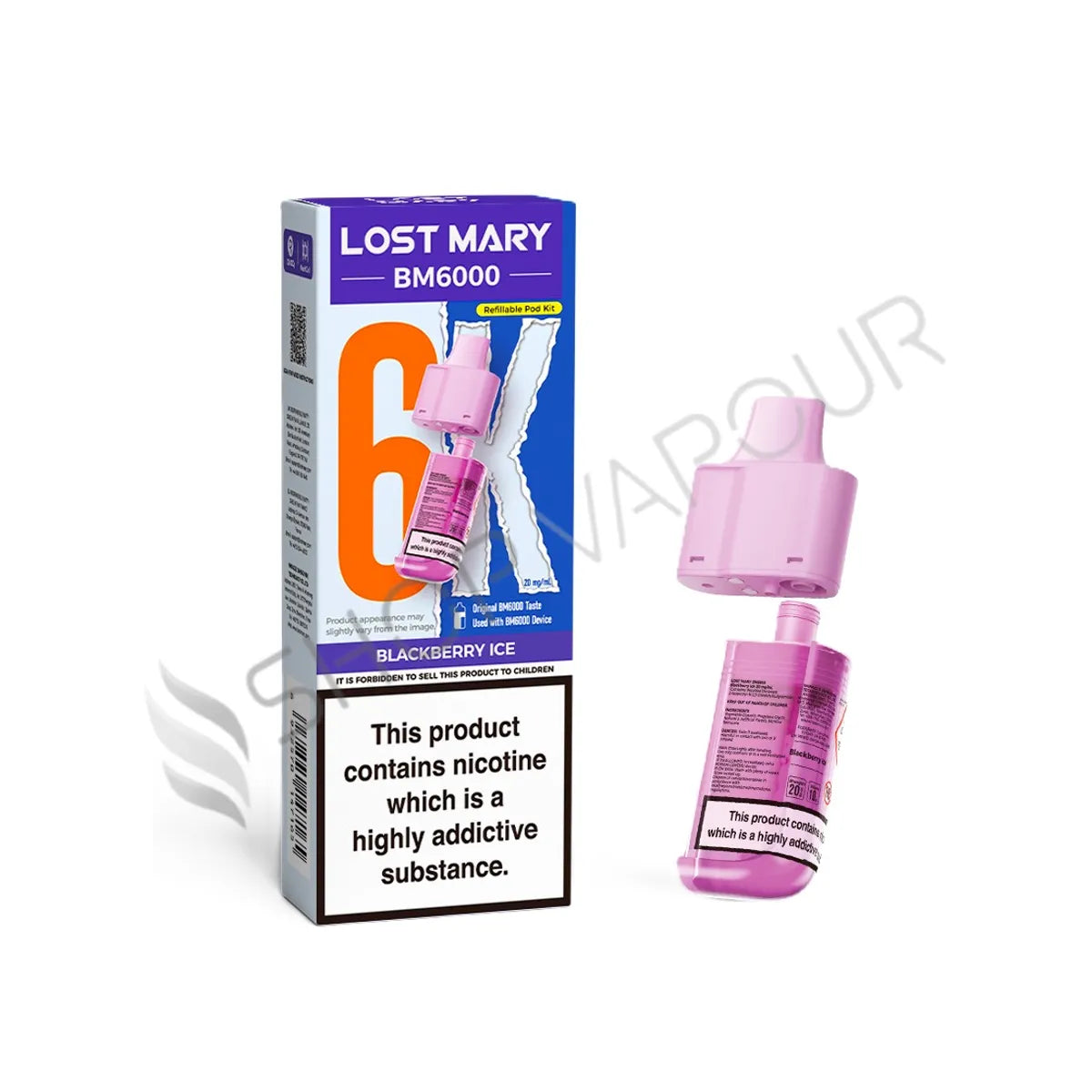 Blackberry Ice BM6000 Prefilled Pod & Refill by Lost Mary