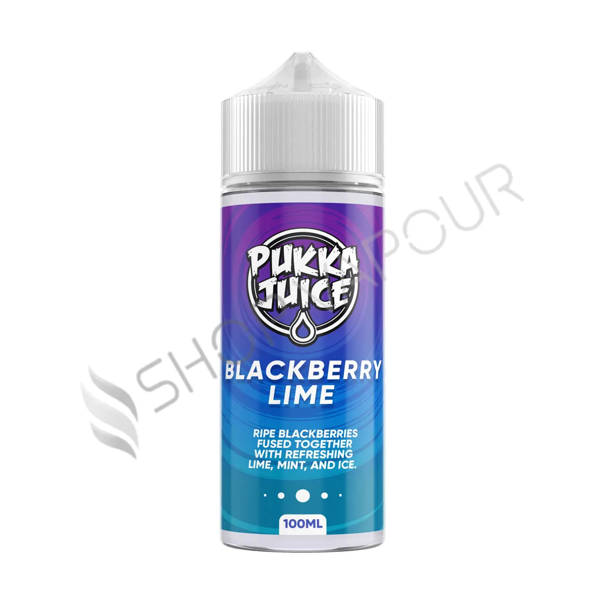 Blackberry Lime 100ml Shortfill E-Liquid by Pukka Juice