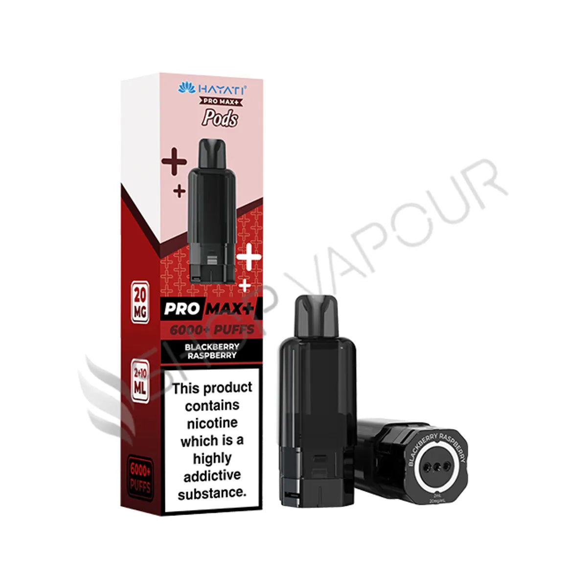 Blackberry Raspberry Pro Max Plus 6000 Prefilled Pod & Refill by Hayati