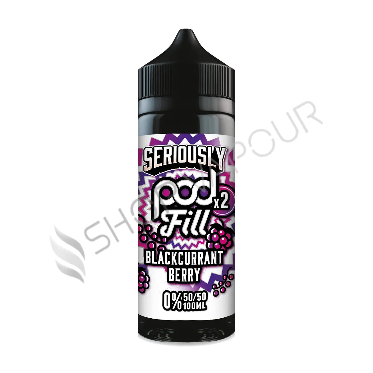 Blackcurrant Berry 100ml Shortfill E-Liquid by Seriously Pod Fill X2