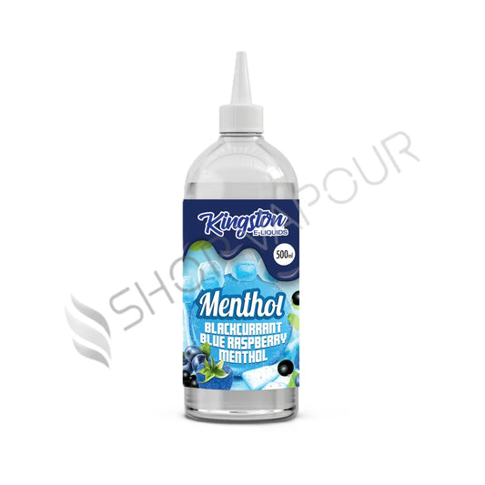 Blackcurrant Blue Raspberry Menthol 500ml Shortfill E-Liquid by Kingston