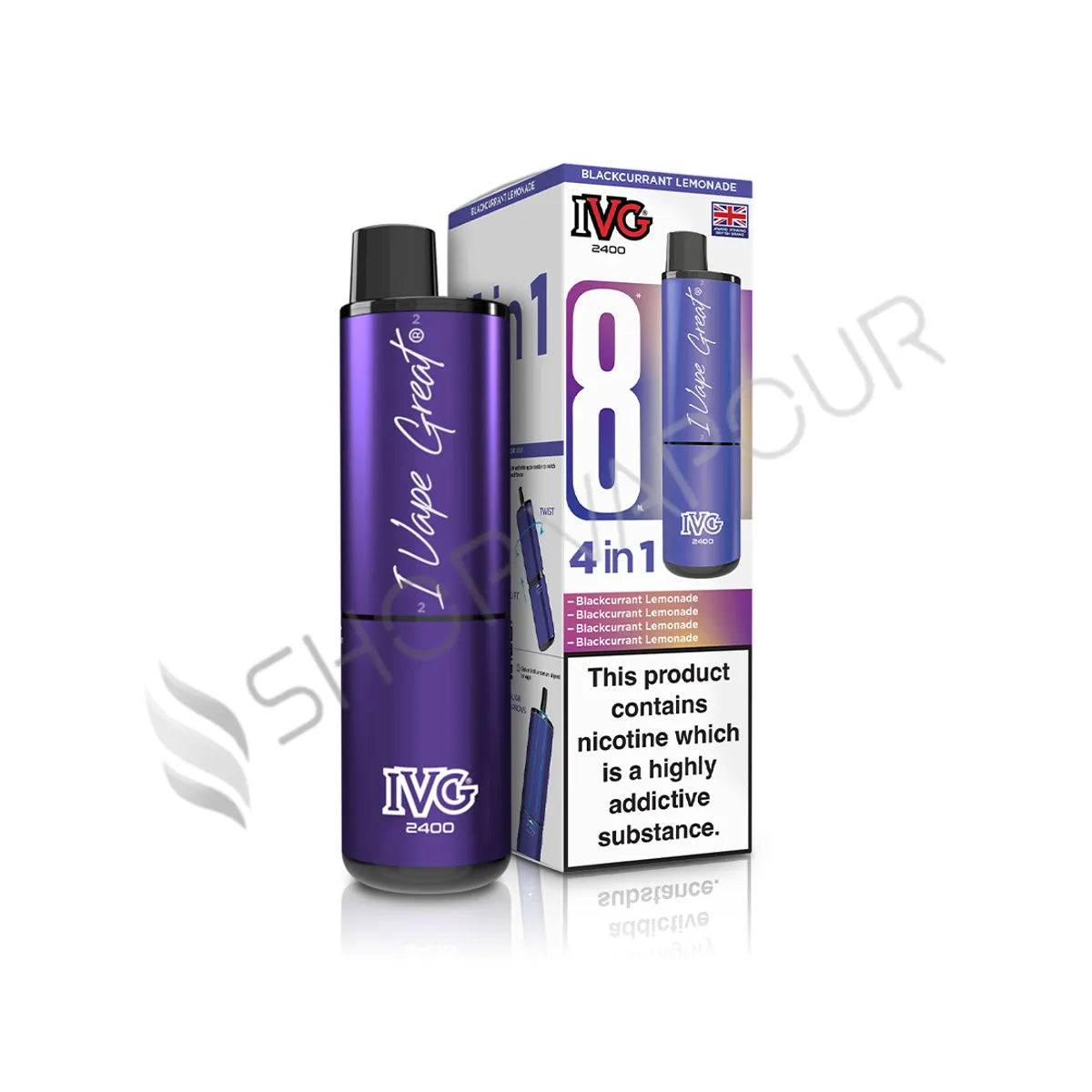 Blackcurrant Lemonade IVG 2400 Prefilled Pod Kit