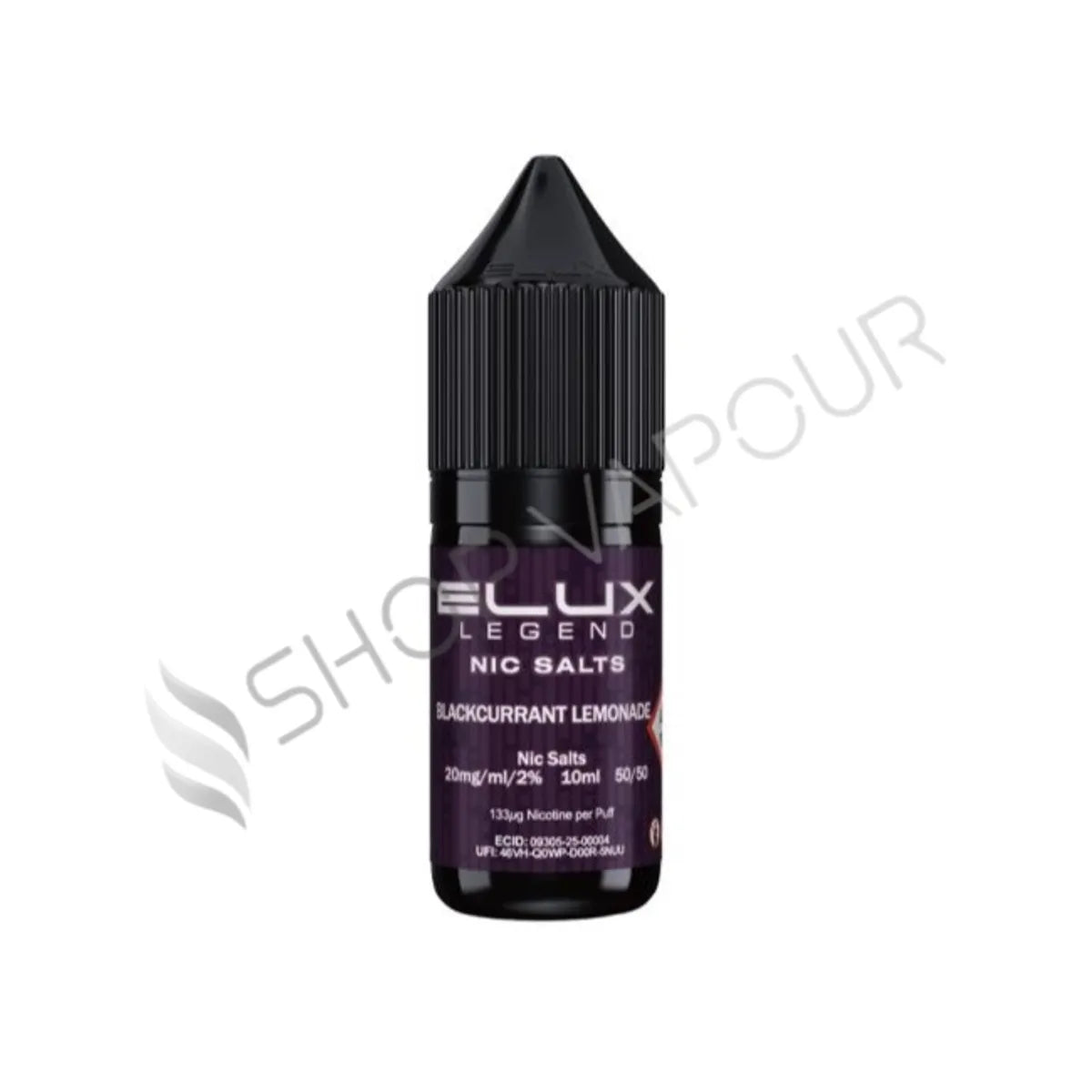 Blackcurrant Lemonade Nic Salt E-Liquid by Elux Legend