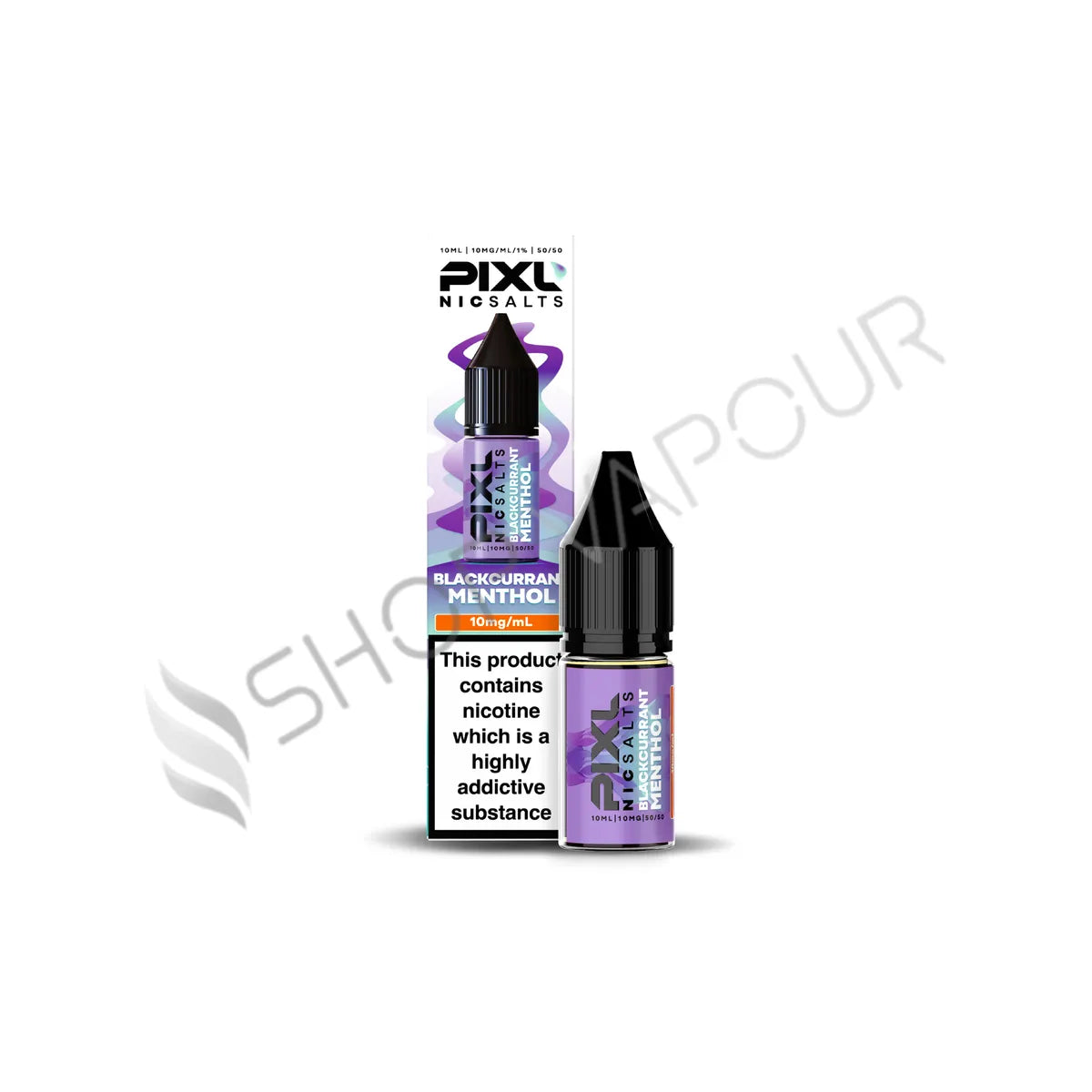 Blackcurrant Menthol Nic Salt E-Liquid by Pixl