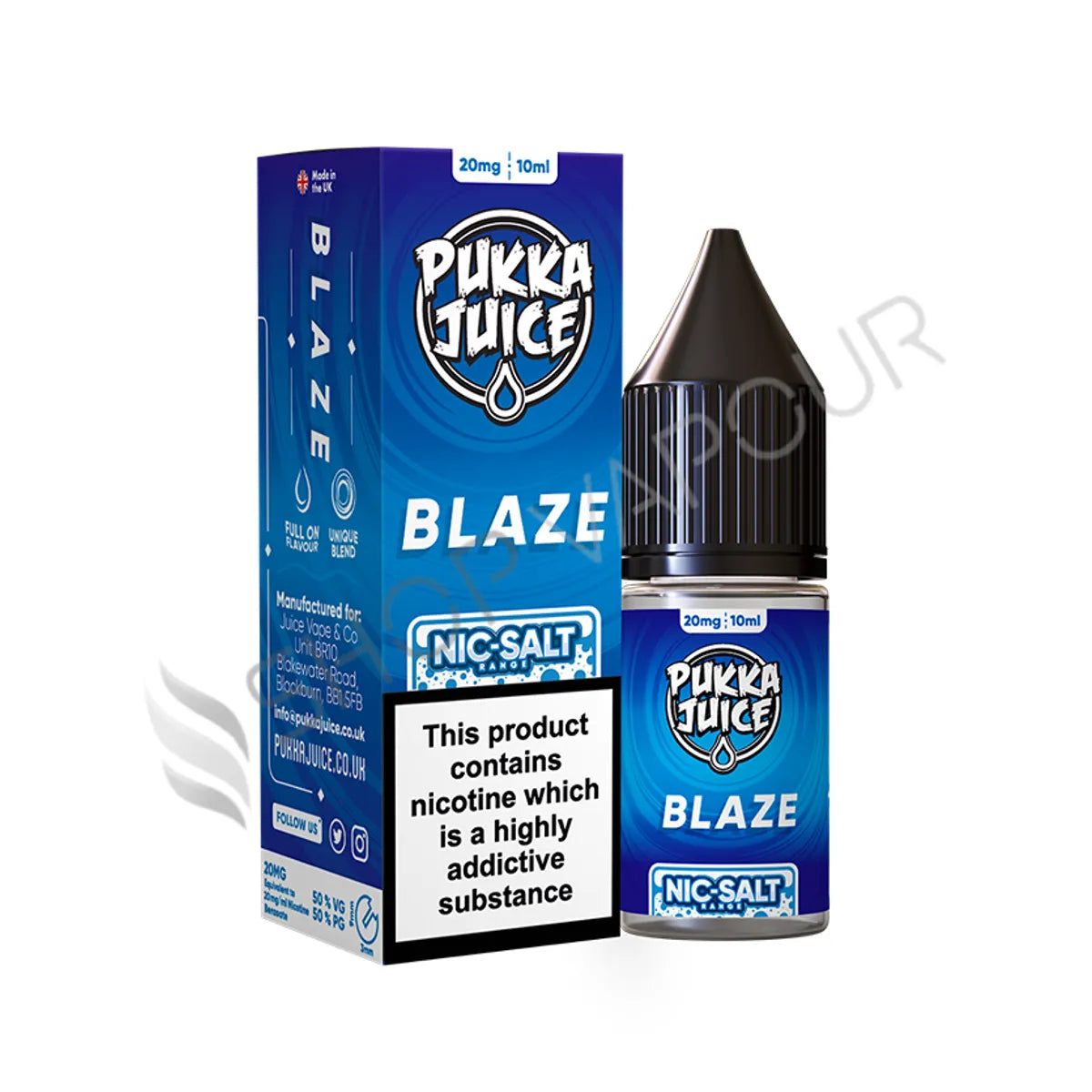 Blaze Nic Salt E-Liquid by Pukka Juice