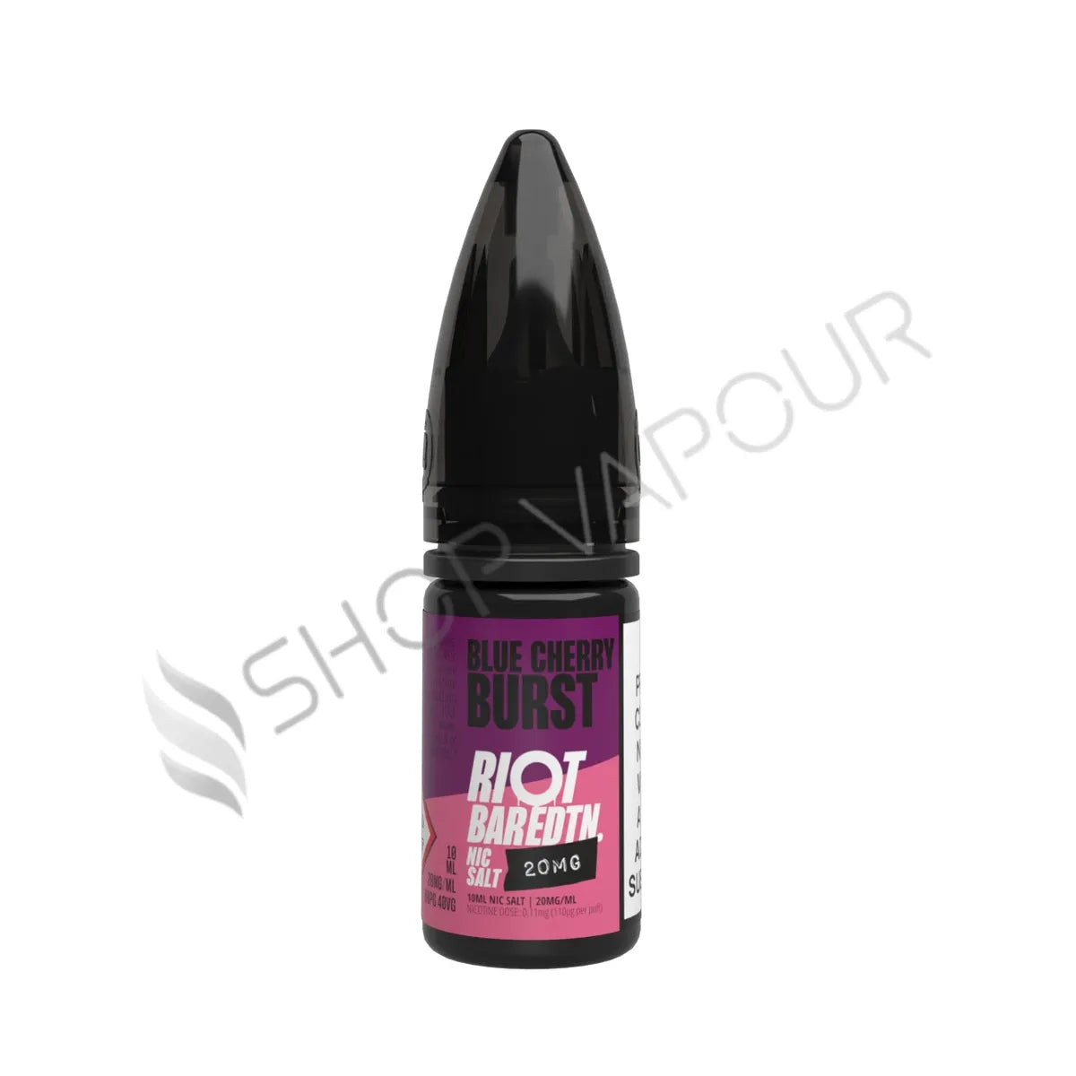 Blue Cherry Burst Nic Salt E-Liquid by Riot Bar Edition