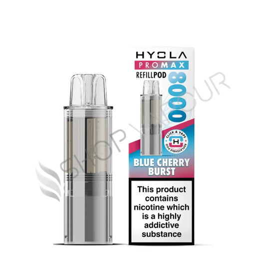 Blue Cherry Burst Pro Max 8000 Prefilled Pod & Refill by Hyola
