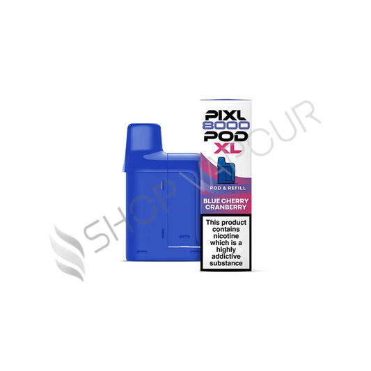 Blue Cherry Cranberry Pixl 8000 Prefilled Pod & Refill by Pixl
