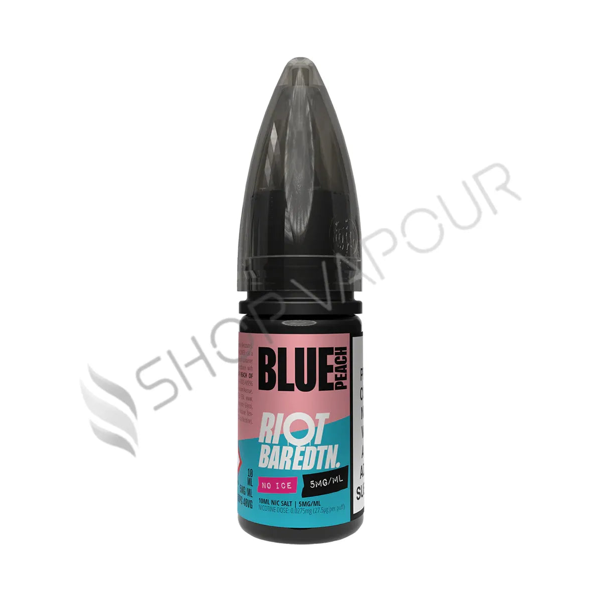 Blue Peach Nic Salt E-Liquid by Riot Bar Edition No Ice