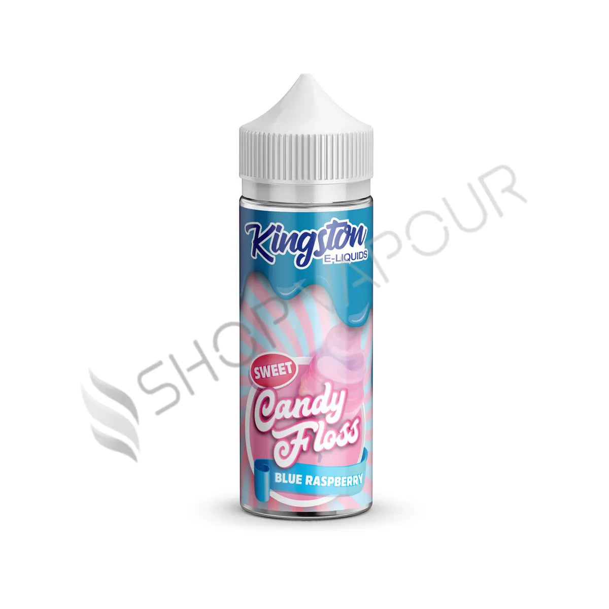 Sweet Blue Raspberry 100ml Shortfill E-Liquid by Kingston Candy Floss