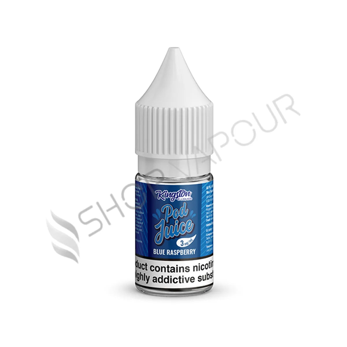 Blue Raspberry 10ml E-Liquid by Kingston Pod Juice