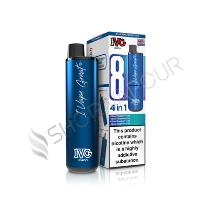 IVG 2400 4 in 1 Prefilled Pod Kit - Blue Raspberry Ice