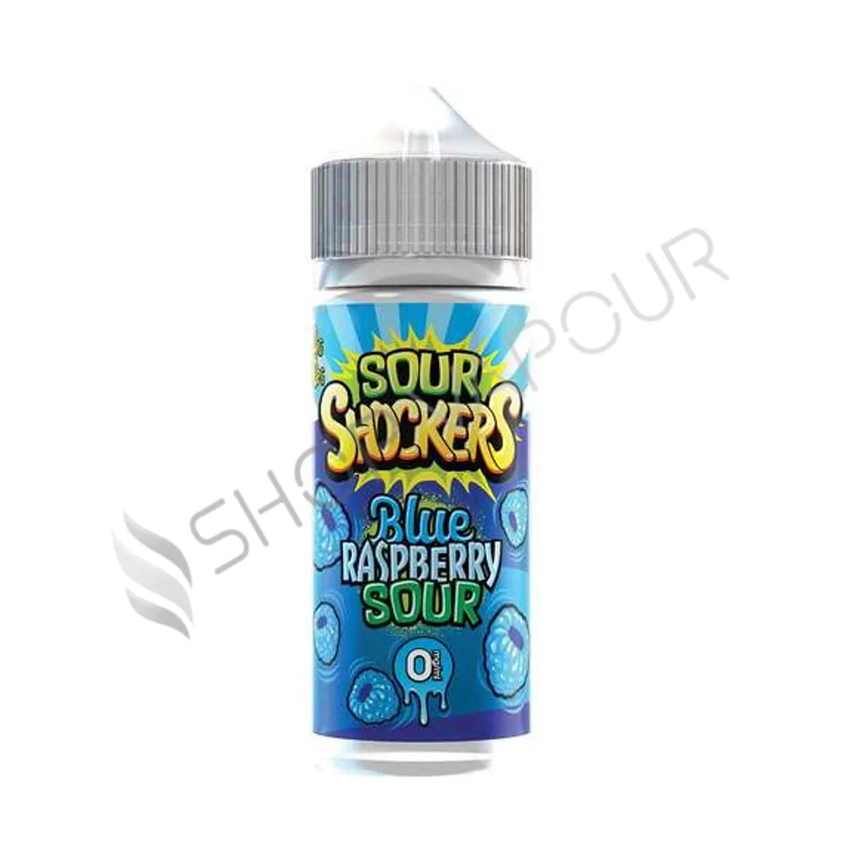 Blue Raspberry Sour 100ml Shortfill E-Liquid by Sour Shockers
