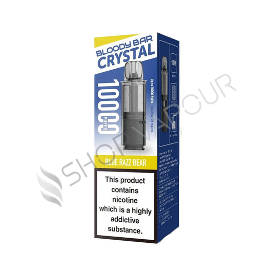 Blue Razz Bear Crystal 10K Prefilled Pod & Refill by Bloody Bar