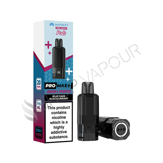Blue Razz Blackcurrant Pro Max Plus 6000 Prefilled Pod & Refill by Hayati