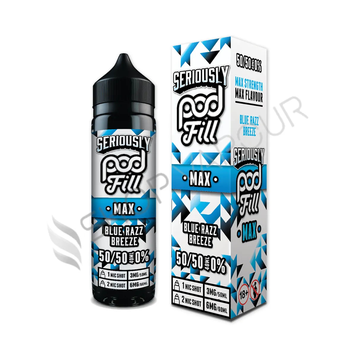 Blue Razz Breeze 40ml Shortfill E-Liquid by Seriously Pod Fill Max